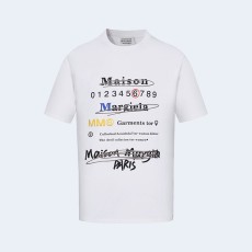 메종 마르지엘라 멀티 컬러 로고 티셔츠 화이트